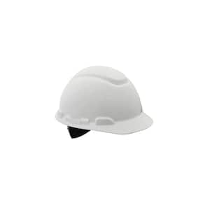 White Non-Vented Hard Hat with Ratchet Adjustment (Case of 6)