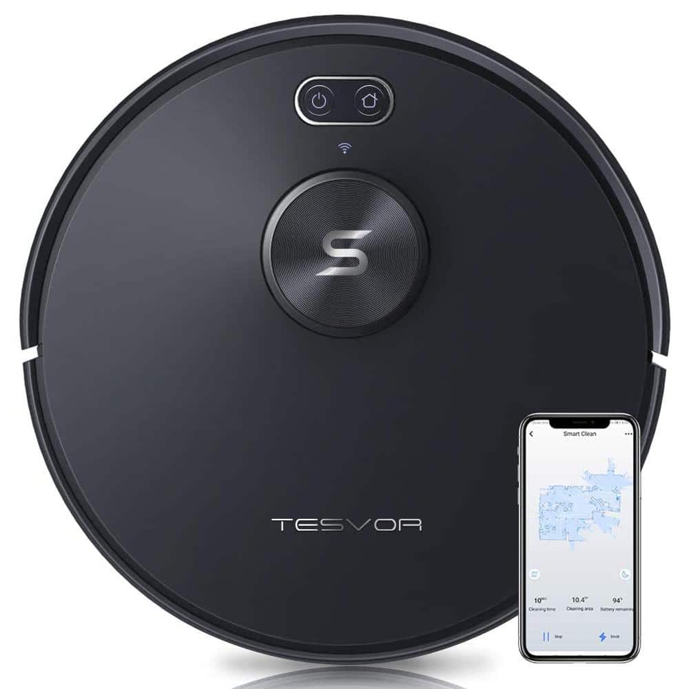 Tesvor Laser Navigation Robotic Vacuum Cleaner 2700Pa Strong Suction Auto-Charging Wi-Fi Enabled -  S6