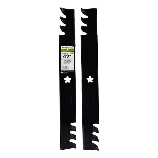 2 Commercial Mulching Blade Set for Many 42 in. Cut Craftsman, Husqvarna, Poulan Mowers Replaces OEM #'s 134149, 138498