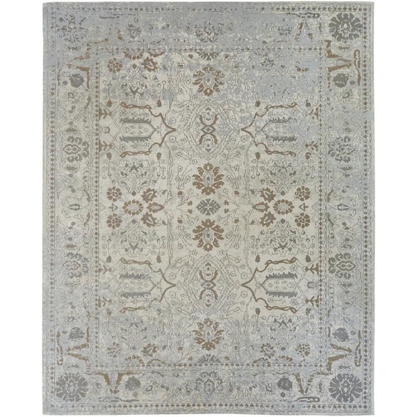 Beige/Mushroom 8 ft. x 10 ft. Area Rug