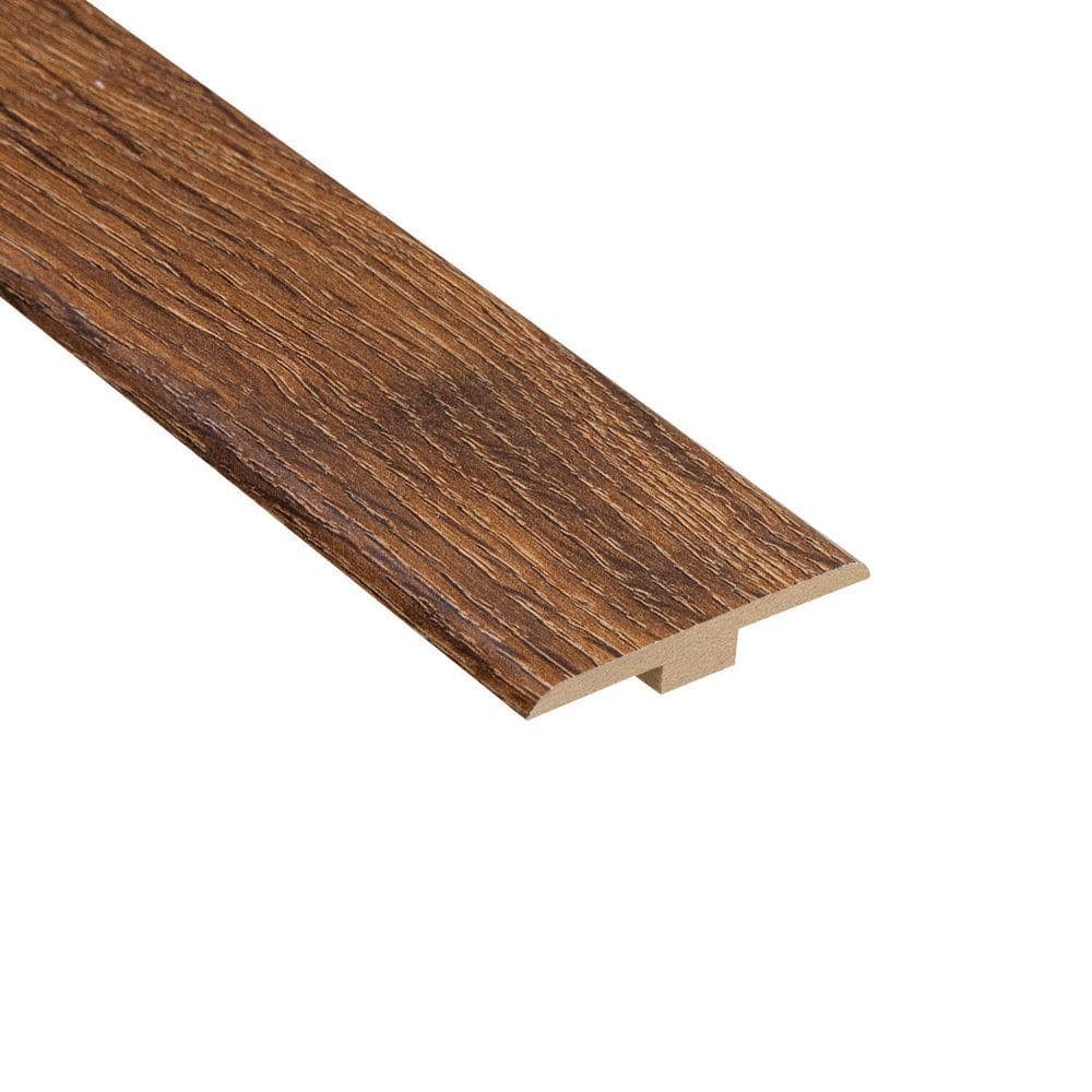 HOMELEGEND Palace Oak Dark 1/4 in. Thick x 1-7/16 in. Wide x 94 in. Length Laminate T-Molding HL1004TM - The Home Depot