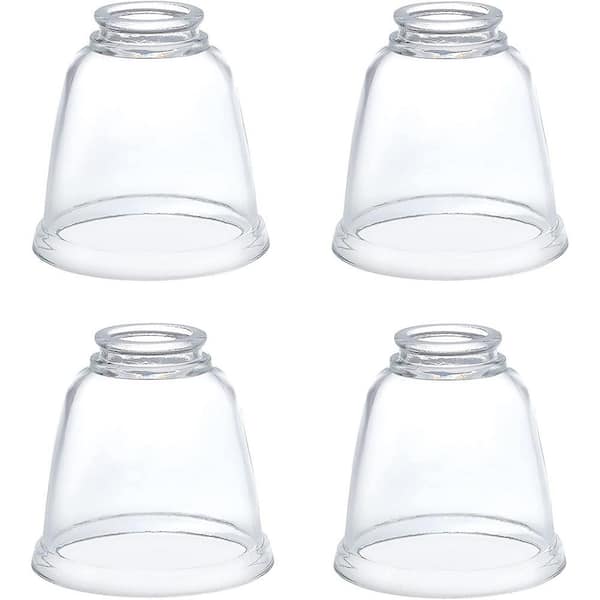 2-1/8 in. Fitter x Dia 4-5/8 in. x 4-5/8 in. H Clear 4PK - Lighting Accessory - Replacement Glass