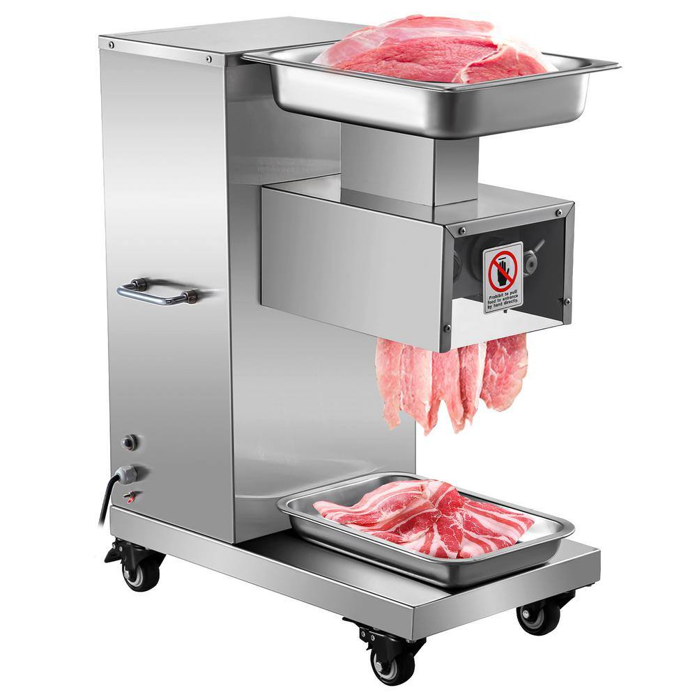110 V Commercial Meat Cutter Machine 1100 lb. /H Electric Meat Cutting Machine 750 W Commercial Meat Slicer