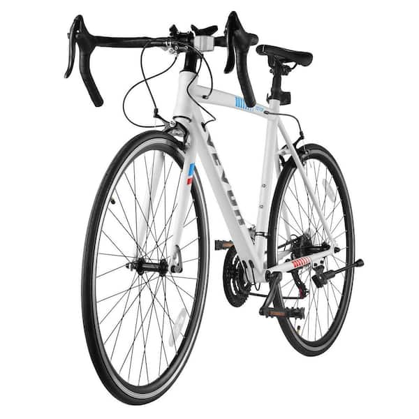 AFAIF 700C Mountain Road Bike for Men and Women, 21-Speed Drivetrain City Commuter Road Bicycle with Carbon Steel Frame