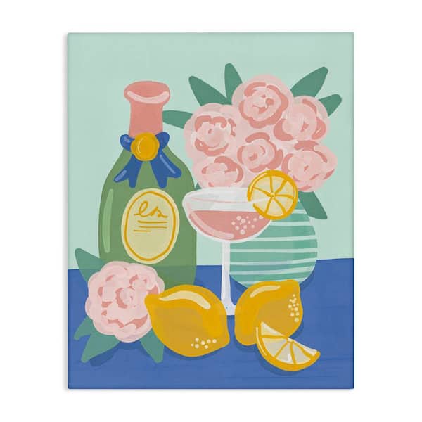Stupell Industries Lemons and Drinks Still Life by Kristina Hultkrantz Unframed Food Graphic Art Print 20 in. x 16 in.