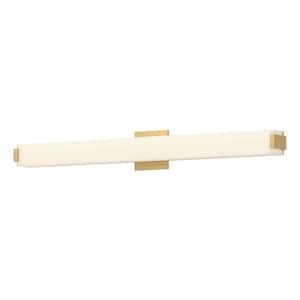 Latitude 37-in 1 Light 45-Watt Brushed Gold Integrated LED Vanity Light