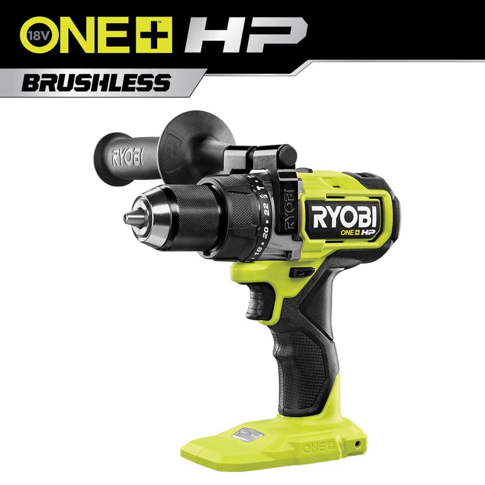 RYOBI ONE+ HP 18V Brushless Cordless 1/2 in. Hammer Drill (Tool