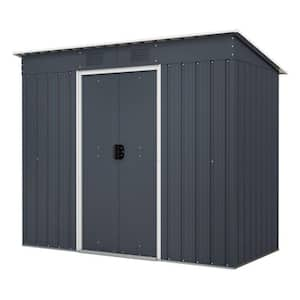 6.7 ft. W x 3.2 ft. D Metal Shed with Sliding Door (21 sq. ft.)