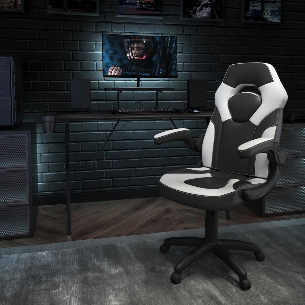 51.5 in Rectangular White Computer Desk
