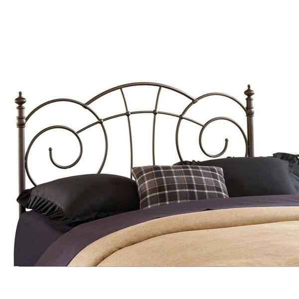 Hillsdale Furniture Del Rio Metallic Brown Full and Queen-Size Headboard with Rails-DISCONTINUED