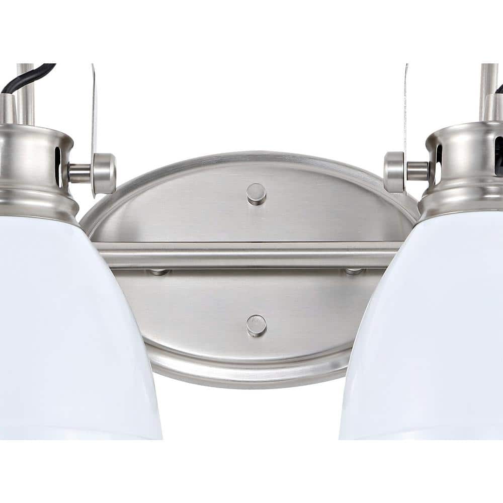 Phineas 25.5" Satin White Bohemian Iron LED Vanity Light