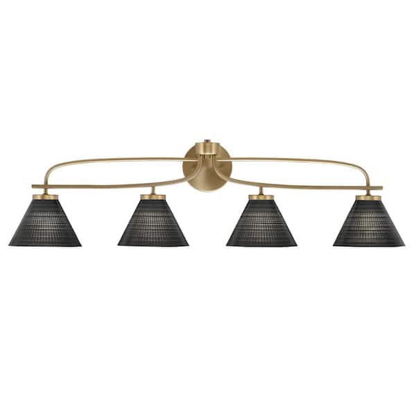 Unbranded Olympia 39 in. 4-Light New Age Brass Vanity Light