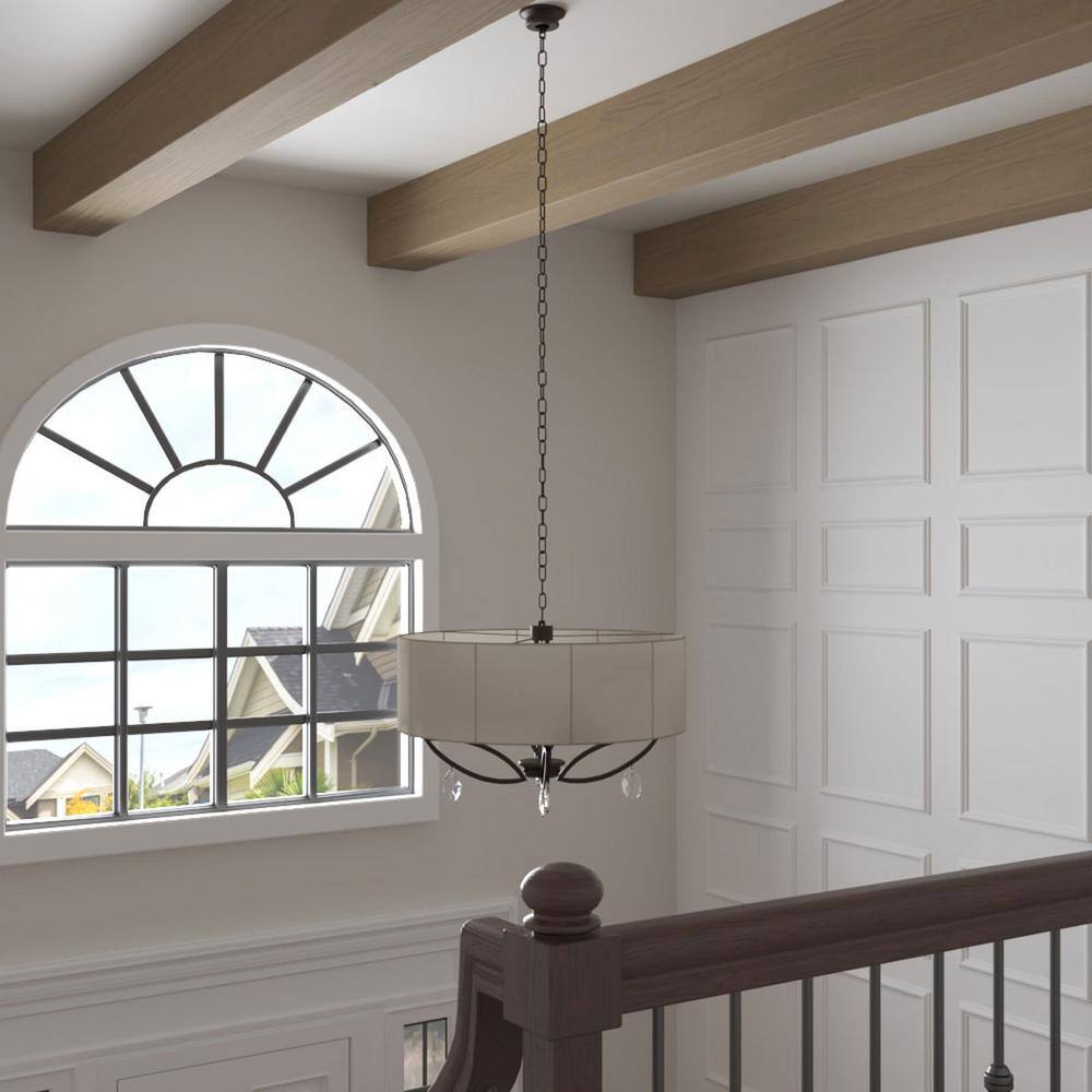 Natural White Oak Faux Wood Ceiling Beam, 120-inch