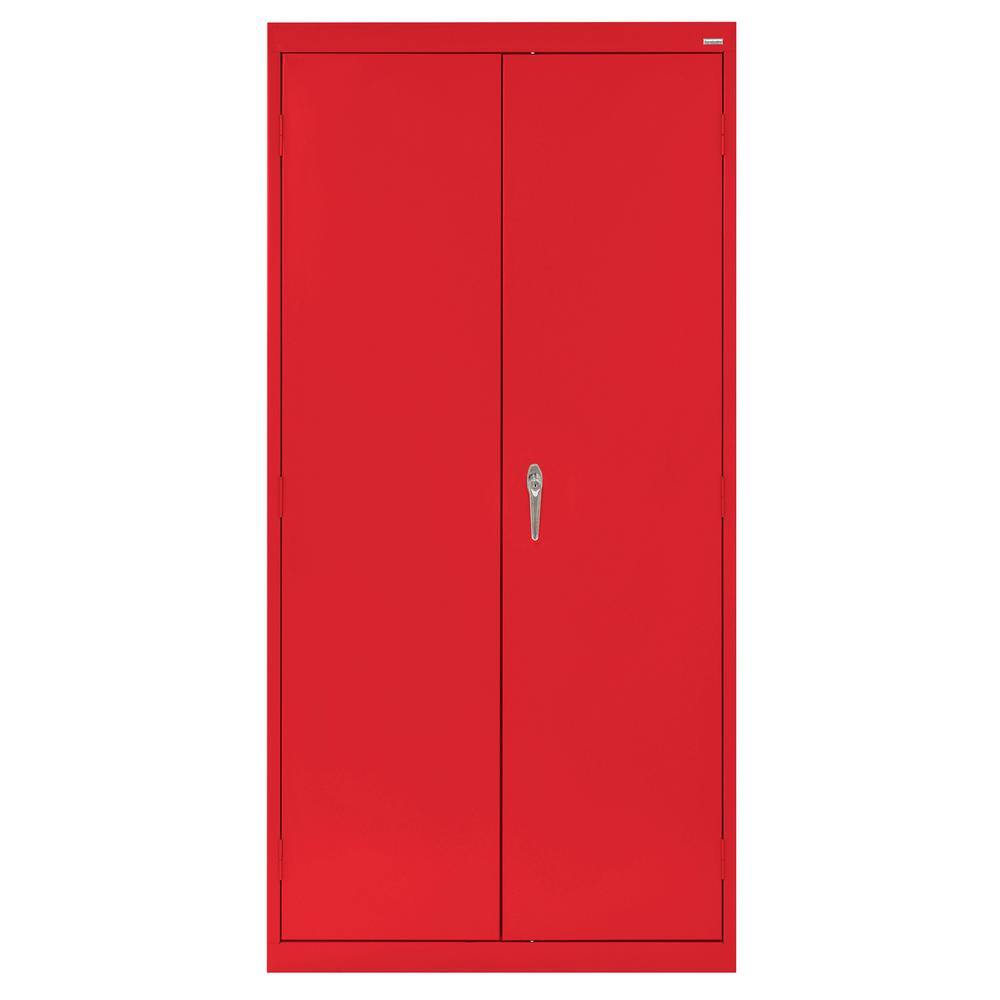 Classic Series 36 in. W x 72 in. H x 24 in. D 24-Gauge 5-Shelf Steel Freestanding Garage Storage Cabinet in Red price history on PriceWatchPro
