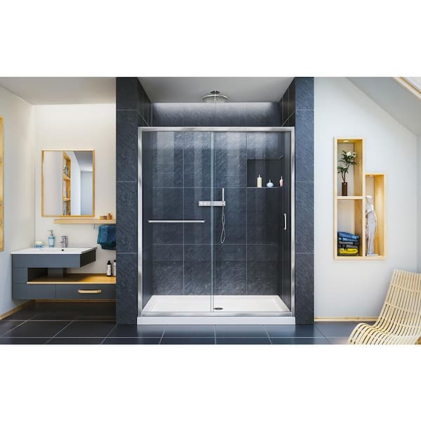WONDER FULL LIFE ramie DEEL 墨色 DreamLine Infinity-Z 56 to 60 in. x 72 in. Sliding Semi