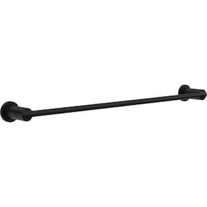 Nicoli 18 in. Wall Mount Towel Bar with 6 in. Extender Bath Hardware Accessory in Matte Black
