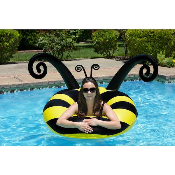 Poolmaster 48 in. Bumble Bee Party Float Swimming Pool Tube 87167 - The  Home Depot