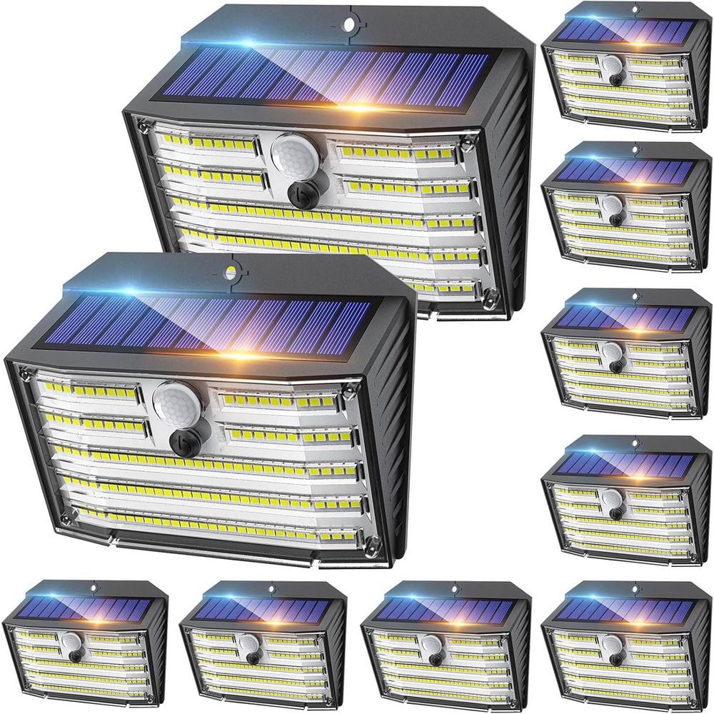 10 Pack Plastic Solar Motion Lights Outdoor, Ultra Bright Lights Garden Torch with Motion Sensor, IP65 Waterproof price history on PriceWatchPro