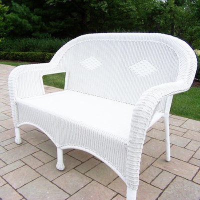 White Wicker Outdoor Lounge, White Wicker Outdoor Furniture