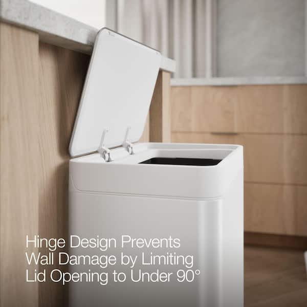 KOHLER Dual 5.5 Gal. Stainless and White Compartment Trash Can K