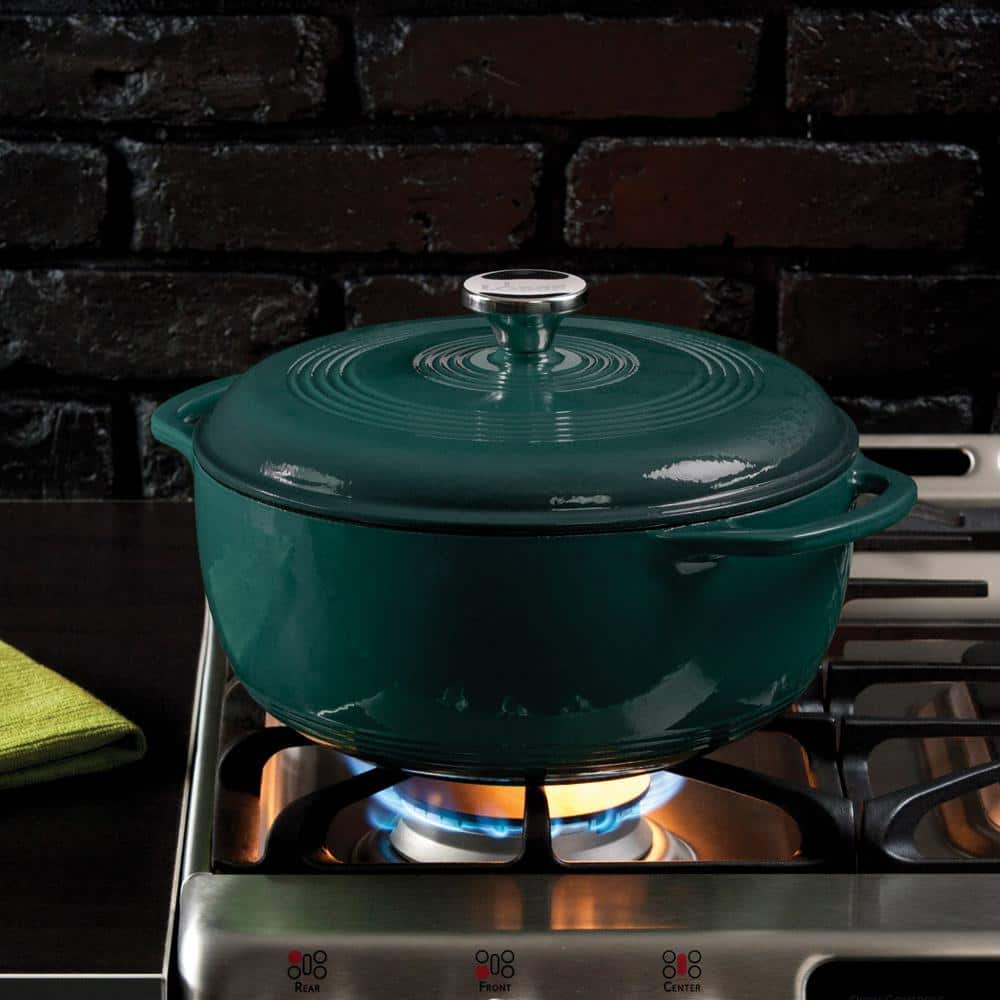 Lagoon Blue 6 Qt Enameled Cast Iron Dutch Oven