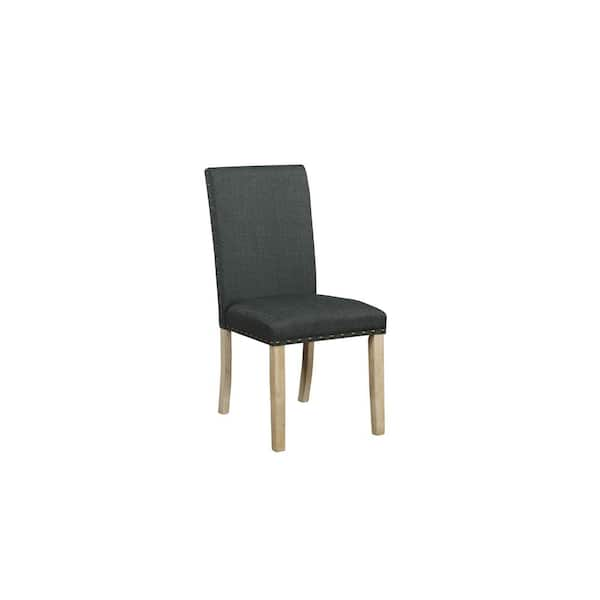 Black linen dining discount chairs