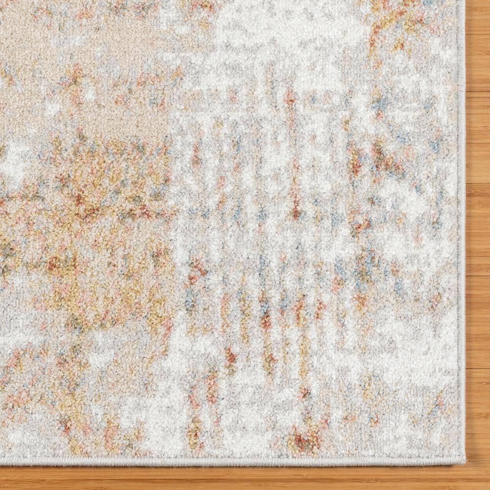 Gray and Beige Synthetic Tufted Reversible 5' x 7' Area Rug