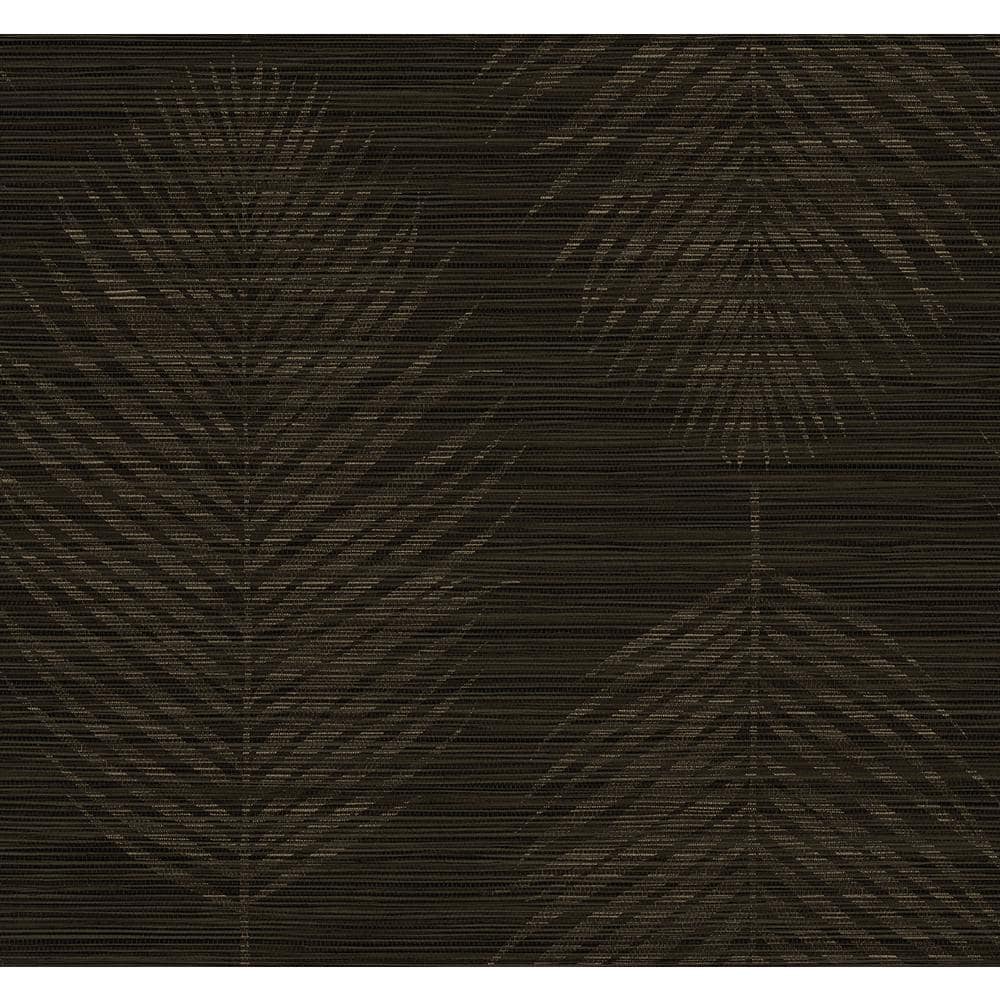 Seabrook Designs 60.75 sq. ft. Mocha and Metallic Gold Kotka Embossed ...
