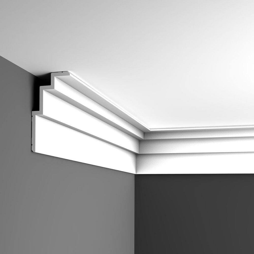 Primed White Polyurethane Crown Moulding Set of 10
