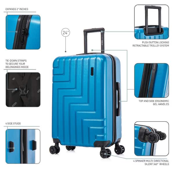DUKAP Zahav Lightweight Hardside Spinner Luggage 24 