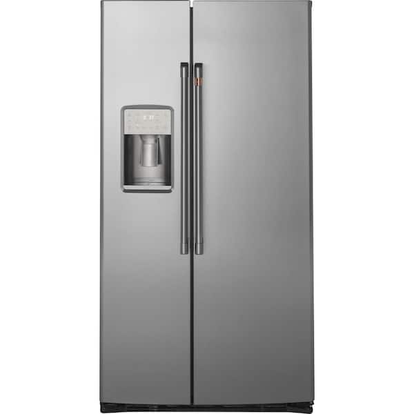 21.9 cu. ft. Smart Side by Side Refrigerator with Humidity Control in Stainless Steel, Counter Depth with Quick Ice