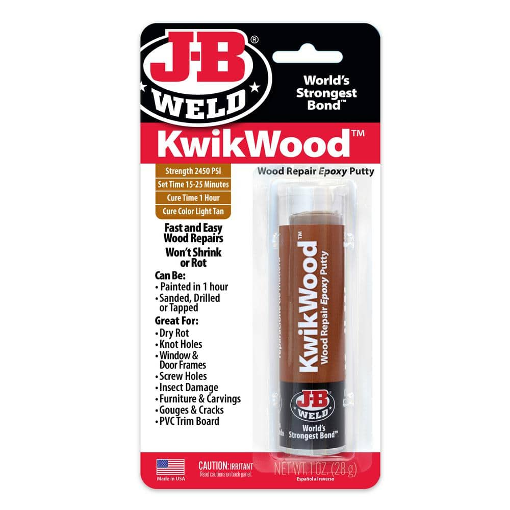 J-B Weld KwikWood 1 oz. Filler Epoxy 8257 - The Home Depot