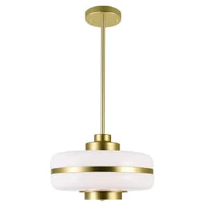 Elementary 1 Light Down Pendant With Pearl Gold Finish