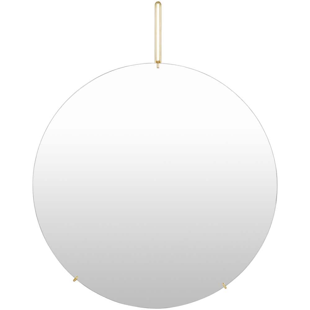 Lucian 39 in. x 32 in. Gold Framed Decorative Mirror price history on PriceWatchPro