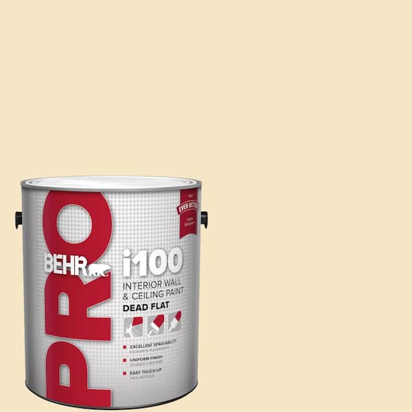 1 gal. #330C-2 Lightweight Beige Dead Flat Interior Paint