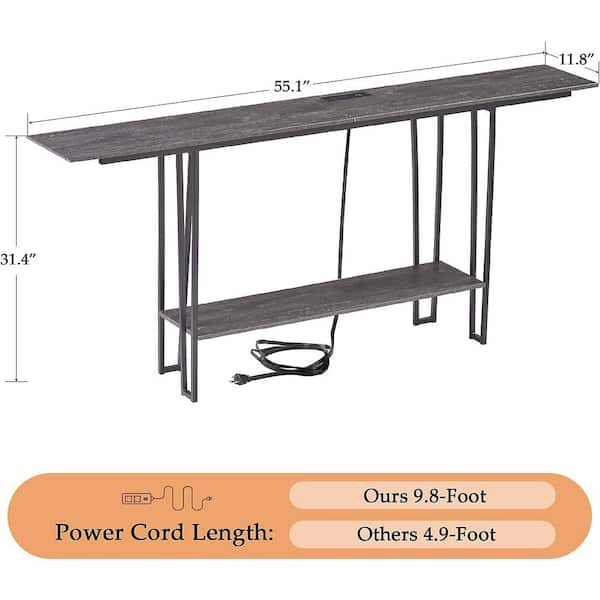 Thin Metal rectangular console table CS5120