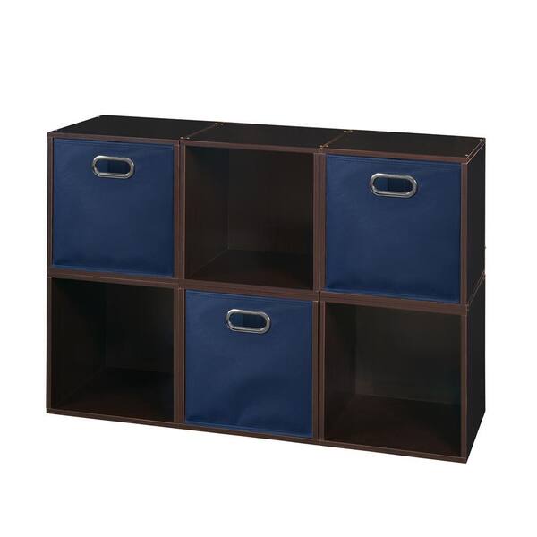 Regency 26 in. H x 39 in. W x 13 in. D Brown Wood 9-Cube Organizer