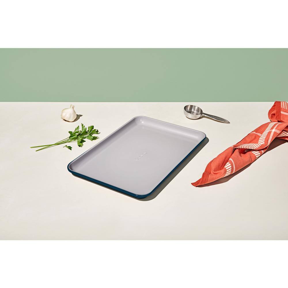 Medium Non-Stick Aluminum Baking Sheet in Blue