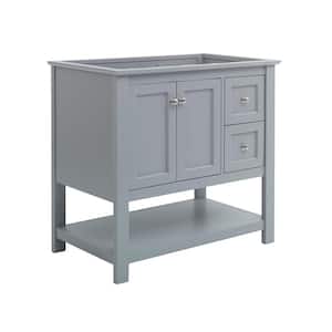 Manchester 36 in. W Bathroom Vanity Cabinet Only in Gray