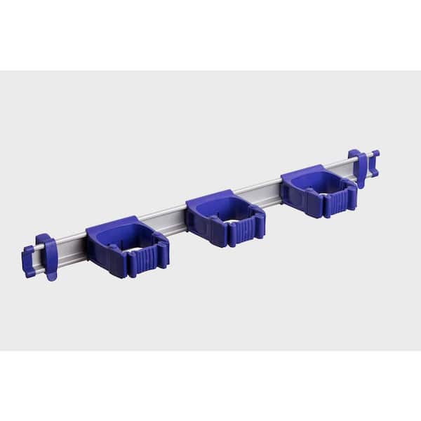 21.5 in. Purple Garage, Garden and Sports Tool Organizer with 3 One-Size-Fits-All Tool Holders