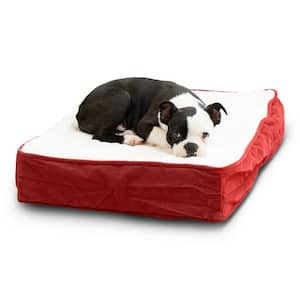 Oscar Orthopedic Extra-Small Crimson Dog Bed