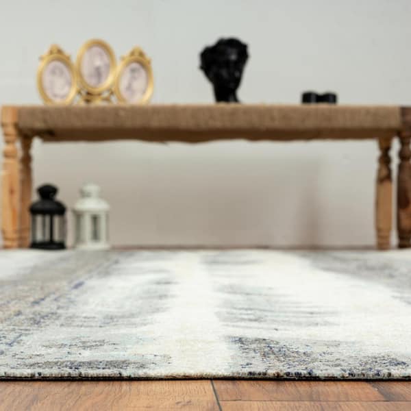 8 ft. x 11 ft. Gray 24-Seven Area Rug