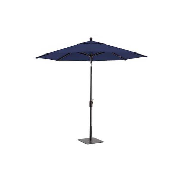 DIRECT WICKER Noah 9 ft. Octagon Patio Market Umbrella in Dark Blue