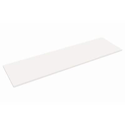 Selectives 48 in. L x 14 in. D White Laminate Wall Mounted Shelf