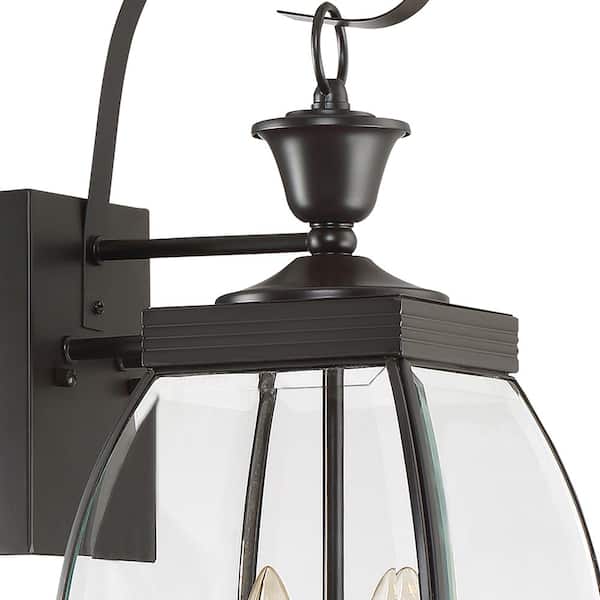 Quoizel Oasis 26-in H Medici Bronze Candelabra Base (E-12) Outdoor Wall Light Quoizel Oasis 26-in H Medici Bronze Candelabra Base (E-12) Outdoor Wall Light