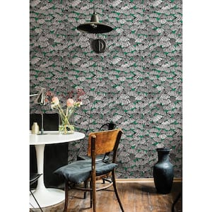 Dara Green Jolly Brollies Wallpaper Sample