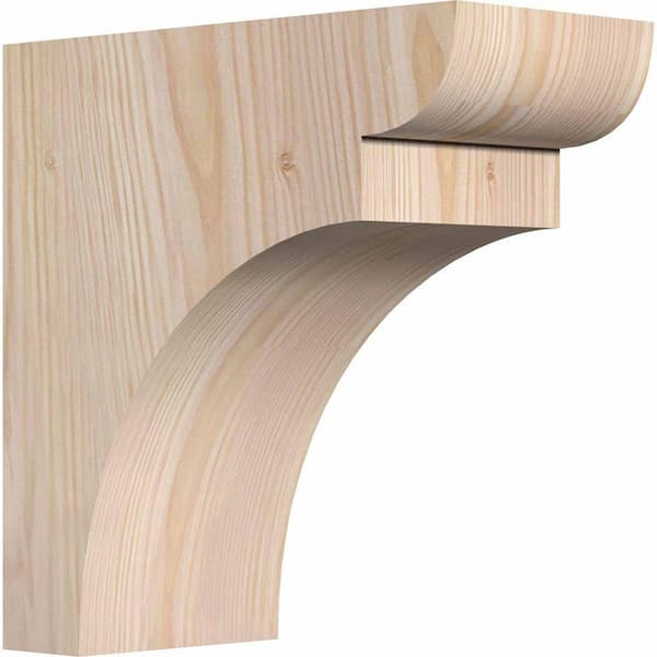 Ekena Millwork 5-1/2 in. x 12 in. x 12 in. Douglas Fir Yorktown Smooth Corbel