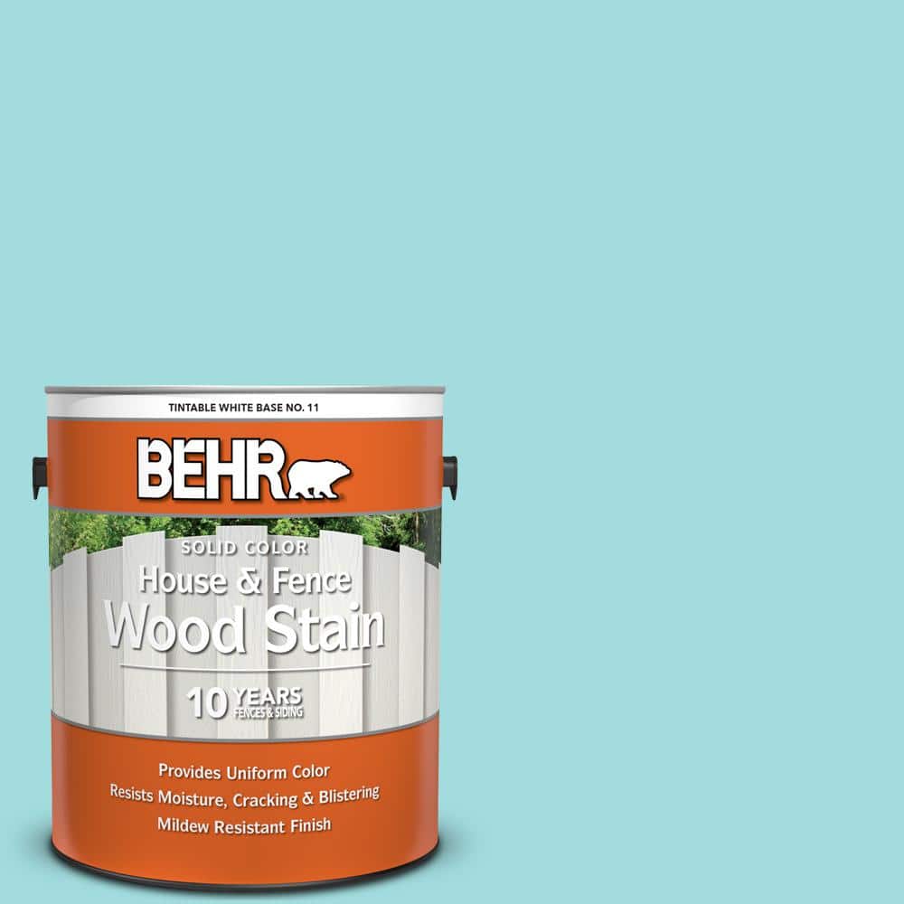 1 gal. #500A-3 Aqua Spray Solid Color House and Fence Exterior Wood Stain