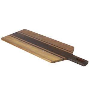 San Ysidro 26.5 x 10 Inch Acacia Wood Rectangle Cutting Board in Brown