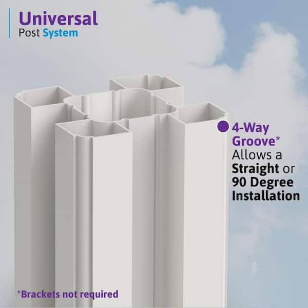 WamBam Fence 4 ft. x 4 ft. Premium Vinyl Yard and Pool Fence